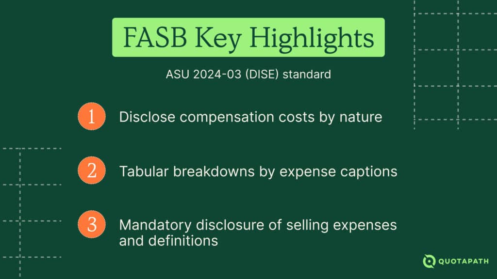 FASB key highlights compensation costs