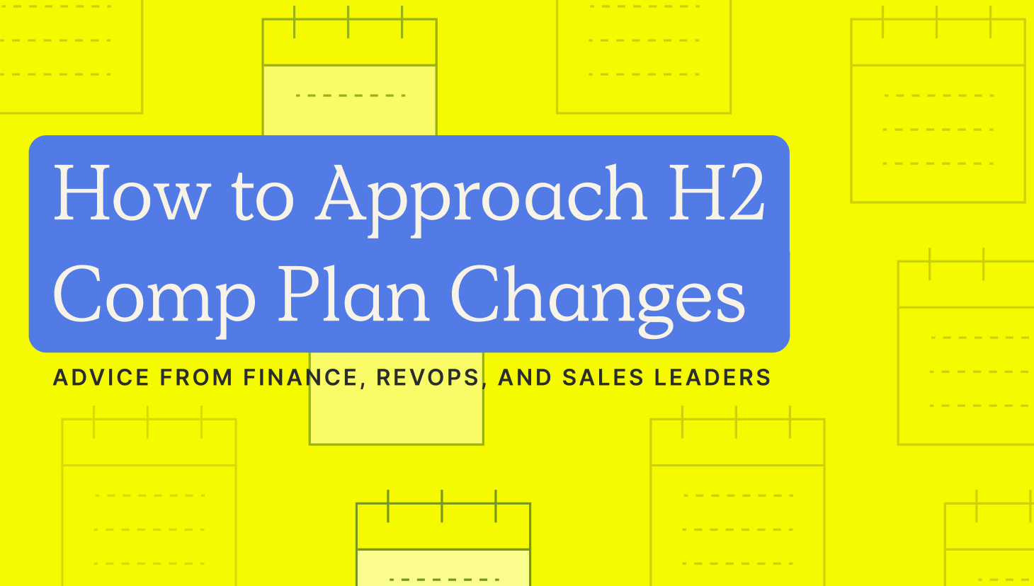 comp plan changes