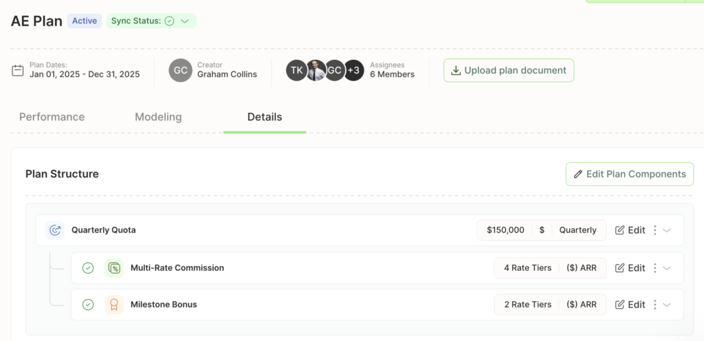 comp plan visibility in QuotaPath