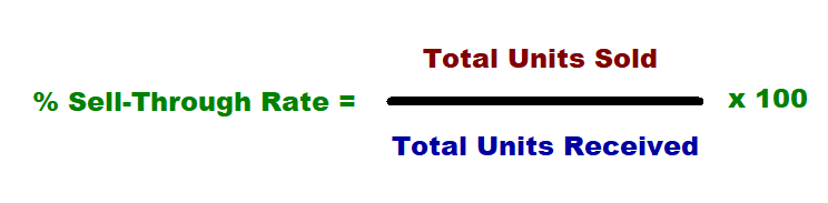 sell-through rate calculation